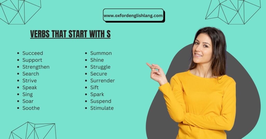 Verbs That Start With S